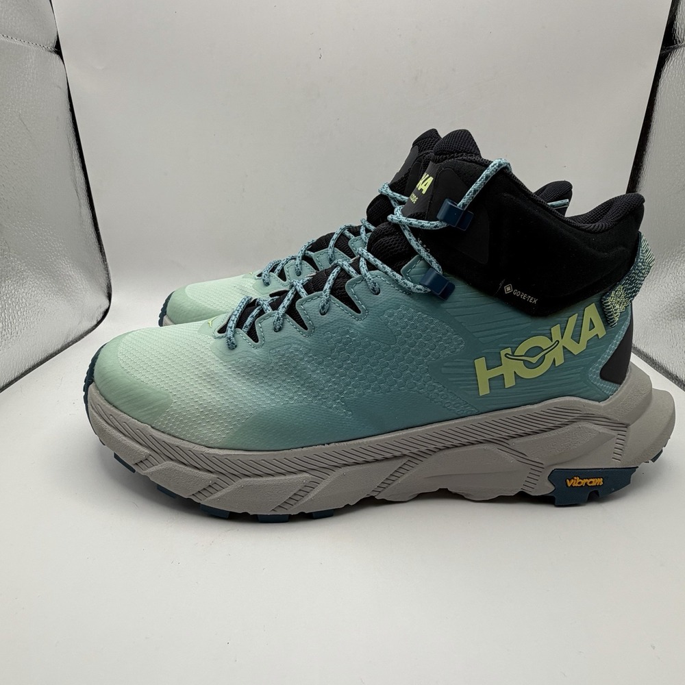 Hoka One One Trail Code GTX Gore-Tex Blue Glass Hiking Shoes Women's Size 7.5B